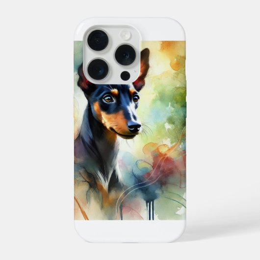 Manchester terrier 071024AREF113 - Watercolor (Verso)