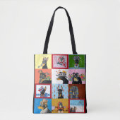 Manchester Terrier All-Over-Print Canvas tas (Voorkant)