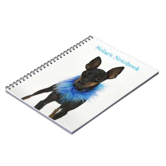 Manchester Terrier Carnet bleu (Côté gauche)
