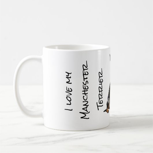 Manchester Terrier Mug (Gauche)