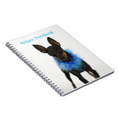 Manchester Terrier Notitieboek Blue (Rechterzijde)