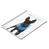 Manchester Terrier Notitieboek Blue (Linkerzijde)