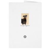 Manchester Terrier Peinture Art animal original (Dos)