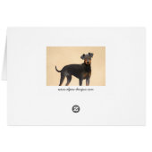 Manchester Terrier Peinture Art animal original (Dos Horizontal)