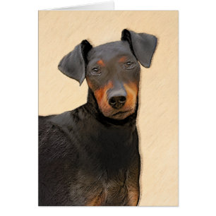 Manchester Terrier schilderij originele dierlijke