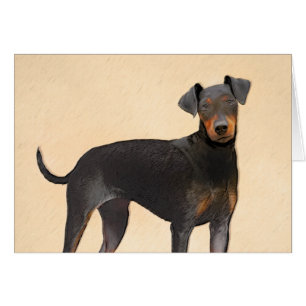 Manchester Terrier schilderij originele dierlijke