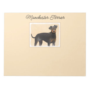 Manchester Terrier schilderij originele dierlijke Notitieblok