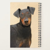 Manchester Terrier schilderij originele dierlijke Planner (Achterkant)
