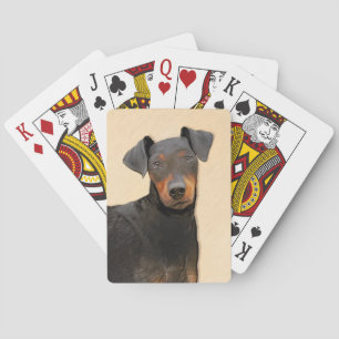 Manchester Terrier schilderij originele dierlijke Pokerkaarten
