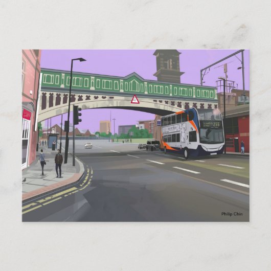 manchester UK illustratie Briefkaart (Voorkant)