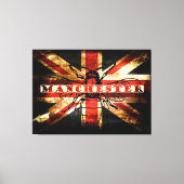 Manchester vk vlag met bijen canvas afdruk (Voorkant)
