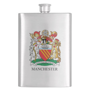 Manchester wapen heupfles