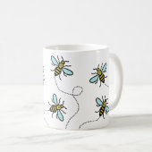 Manchester Worker Bee Classic White Mok (Voorkant rechts)