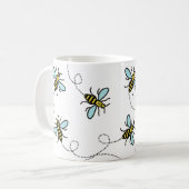 Manchester Worker Bee Classic White Mok (Voorkant links)