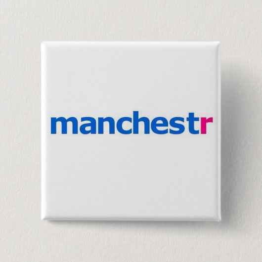 manchestr flickr vierkante button 5,1 cm (Voorkant)