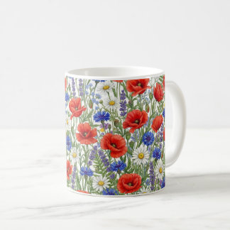 Manchette de mug Prairie de fleurs sauvages vibran