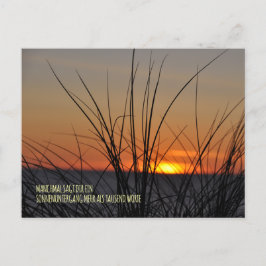 Manchmal sagt dir ein Sonnenuntergang mehr als tau Briefkaart