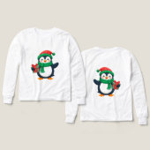 Manchot adorable habillé pour Noël (Motif Recto et Verso)