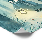 Manchot Cozy – Affiche de décoration pour la chamb (Coin)