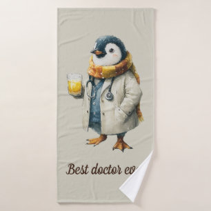 Manchot d'hiver personnalisé « Meilleur médecin de