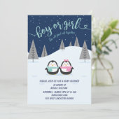 manchot hiver nuit genre révéler invitation (Debout devant)