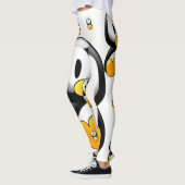 manchot jaune leggings blancs adolescent (Gauche)