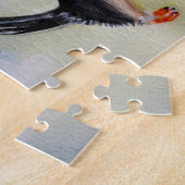 Manchots embrassent Puzzle de dessin (Côté)