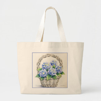 Mand met Bloemen Grote Tote Bag