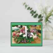 MAND MET HANDVAT BRIEFKAART (Staand voorkant)