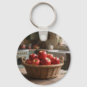 Mand met Rode Appels Sleutelhanger