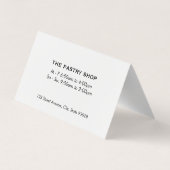 Mand met stokbroden | Chef Visitekaartjes (Achterkant)