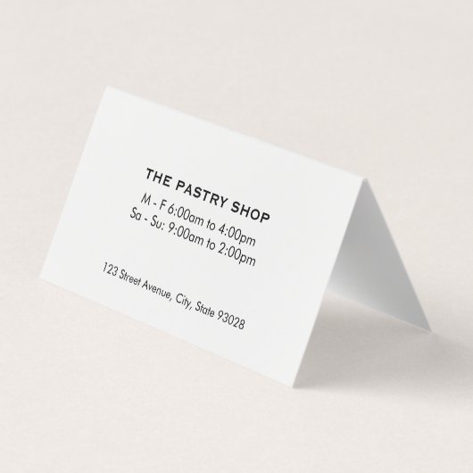 Mand met stokbroden | Chef Visitekaartjes (Achterkant)