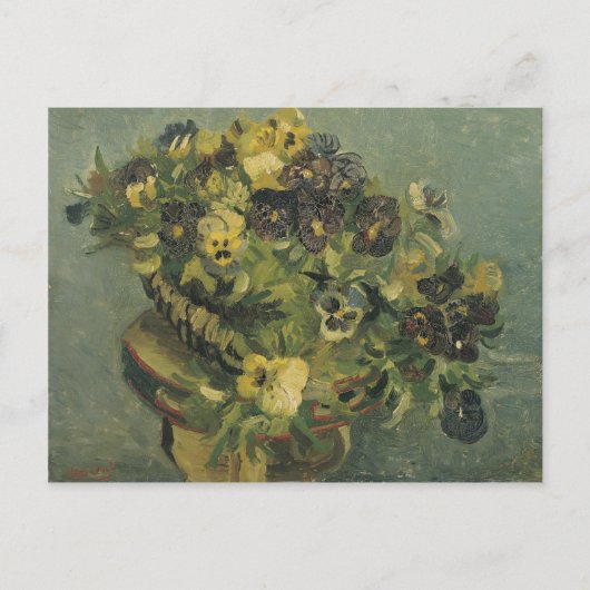 Mand met viooltjes Carte postale (Devant)