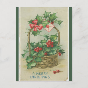  mand van bessen kerst briefkaart