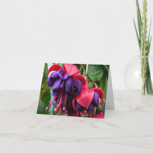 Mand van bloemen Notecard Kaart (Voorkant)