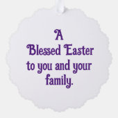  mand van bloemen papier Ornament Kaart (Achterkant)