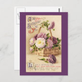 Mand van Mums Verjaardag Briefkaart (Voorkant / Achterkant)