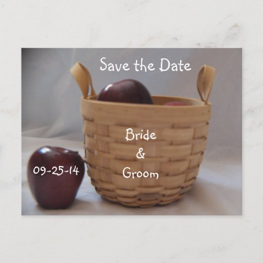 Mand van Red Apple bruiloft Briefkaarten (Voorkant)
