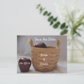 Mand van Red Apple bruiloft Briefkaarten (Staand voorkant)