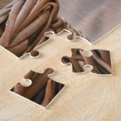 Mand vol met Duitse Herder Puppies Legpuzzel (Zijkant)