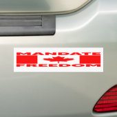 MANDAAT FREEDOM BUMPERSTICKER (Op auto)