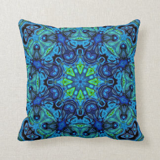 Mandala 04-21 tellement bleu - coussins modernes