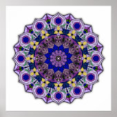 Mandala 12-2 Blueberry - Poster (Devant)