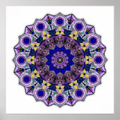 Mandala 12-2 Myrtille - Affiche (Devant)