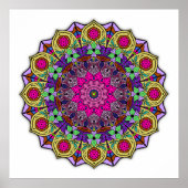 Mandala 12-2 PinkFlower - Poster (Devant)