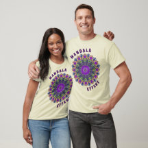 Mandala 12 VioletPêche Rose Vert - T-Shirt