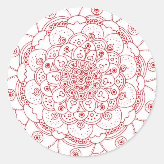 Mandala 2 Sticker (Voorkant)
