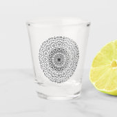 Mandala #44 - shot glas (Voorkant)