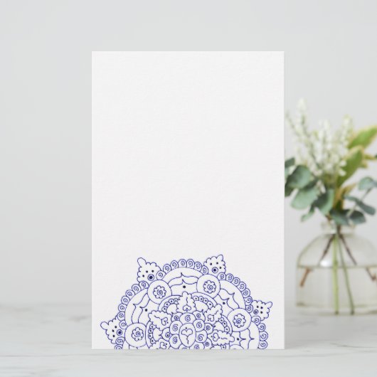 Mandala 4 briefpapier (Staand voorkant)