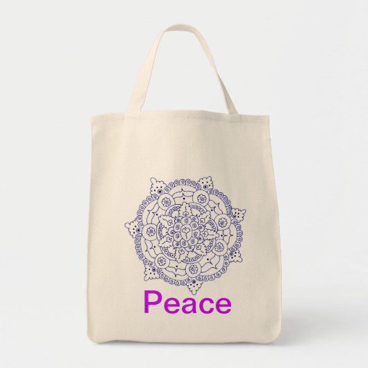 Mandala 4, sac fourre-tout à paix (Devant)